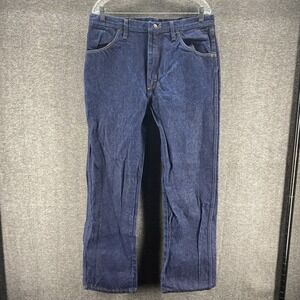 Rustler Jeans Mens 36X30 Blue‎ Mid Rise Straight Leg Western Cowboy